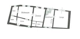 Prad am Stilfserjoch: Sanierungsbedürftige Wohnhaushälfte in zentraler Lage zu verkaufen