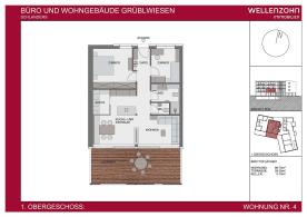 Schlanders: 3 - Zimmer - Neubauwohnung im Zentrum zu verkaufen - Wohnung Nr. 4