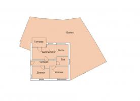 Latsch/Tarsch: Vermietete 3-Zimmerwohnung mit Keller und Garten zu verkaufen