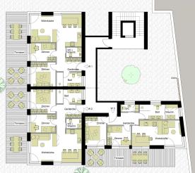 Neue Terrassenwohnung in der "Wohnanlage 3 Kreuz" in Kortsch Wohnung Nr. 2