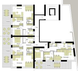 Neue Terrassenwohnung in der "Wohnanlage 3 Kreuz" in Kortsch Wohnung Nr. 5