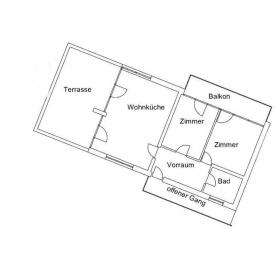 Latsch/Tarsch: Vermietete 3- Zimmerwohnung mit Terrasse, Balkon und Keller zu verkaufen