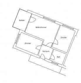 Vermietete 3-Zimmerwohnung in Tarsch bei Latsch zu verkaufen - Wohnung Nr. 1