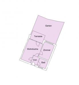 Latsch/Tarsch: Vermietete 2-Zimmerwohnung mit Terrasse und Keller zu verkaufen