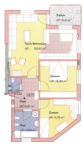 Schlanders / Kortsch: Sonnige, vermietete 3-Zimmerwohnung zu verkaufen