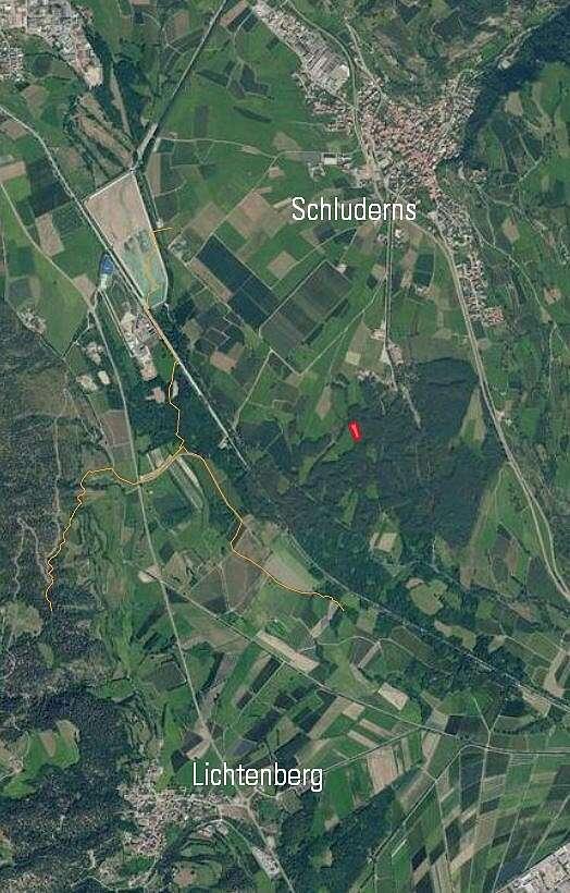 Auwald zwischen Schluderns und Lichtenberg zu verkaufen Auwald zwischen Schluderns und Lichtenberg zu verkaufen