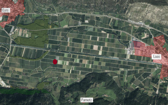 Landwirtschaftliches Grundstück mit ca. 4.190 m² bei Laas zu verkaufen Landwirtschaftliches Grundstück mit ca. 4.190 m² bei Laas zu verkaufen