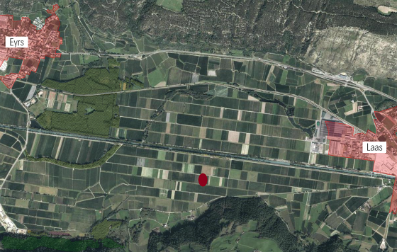 Obstbaufähiges Grundstück mit ca. 1.200 m² bei Laas  zu verkaufen 