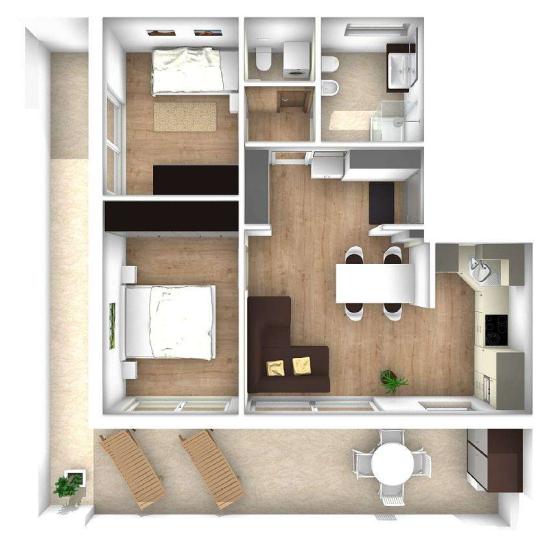 Eyrs - WA "Maja" Block A - 3 - Zimmerwohnung mit großem Balkon - Wohnung Nr. 4 Eyrs - WA "Maja" Block A - 3 - Zimmerwohnung mit großem Balkon - Wohnung Nr. 4