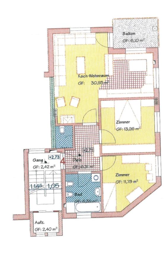 Wohnung Nr. 4: Sonnige 3-Zimmerwohnung mit Balkon und Kellerraum Wohnung Nr. 4: Sonnige 3-Zimmerwohnung mit Balkon und Kellerraum